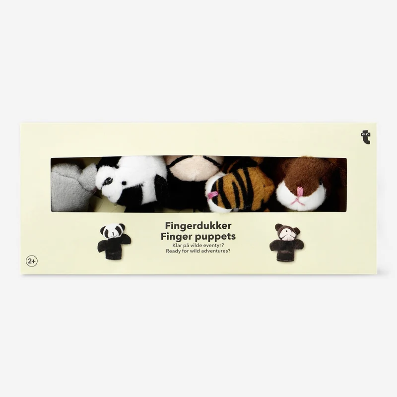 Wild animals finger puppets - 5 pcs