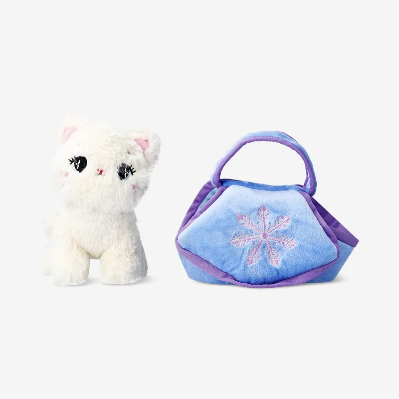 Plush toy - White cat in bag