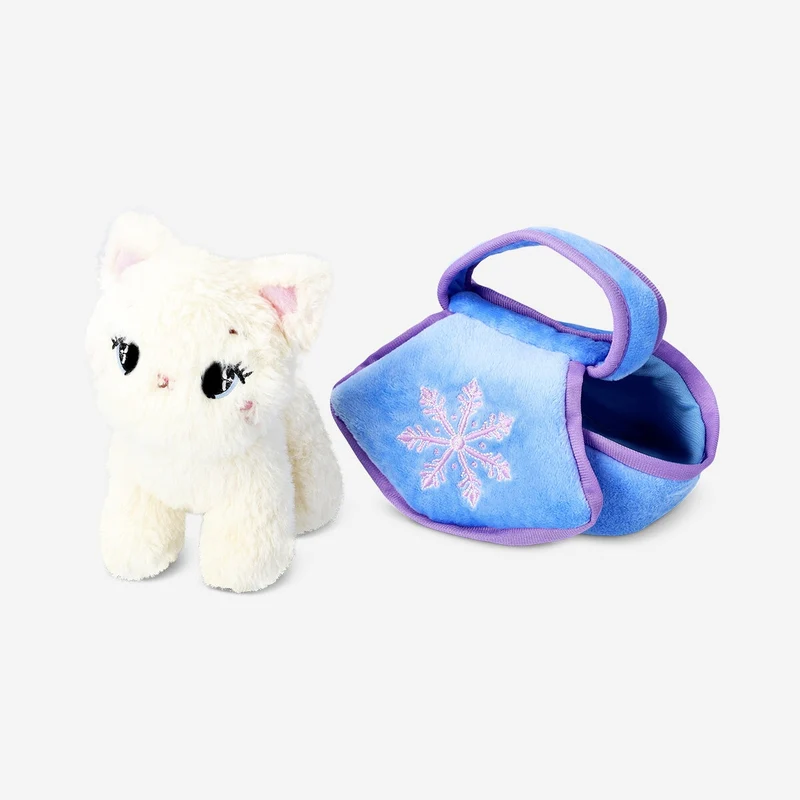 Plush toy - White cat in bag
