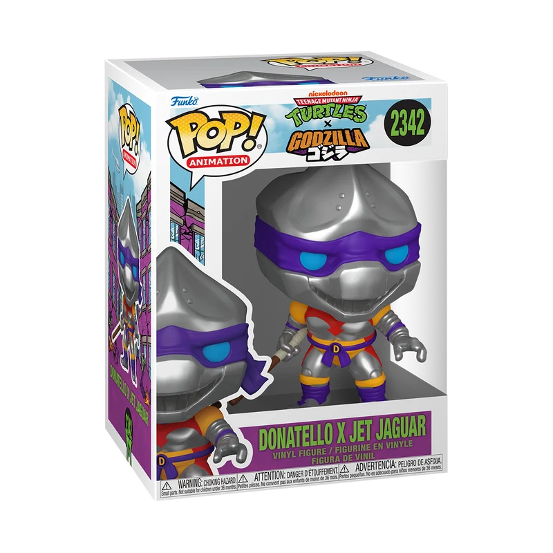 Funko Pop Animation: Godzilla x TMNT Tortugas Ninja - Donatello Jet Jaguar