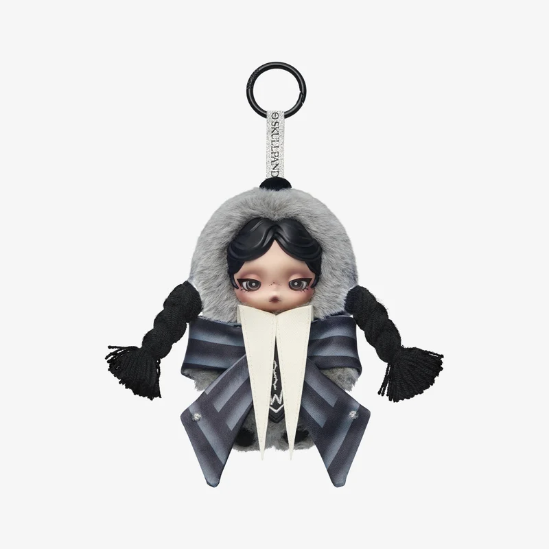 POP MART: SKULLPANDA × Wednesday Plush Nevermore Academy Uniform Version