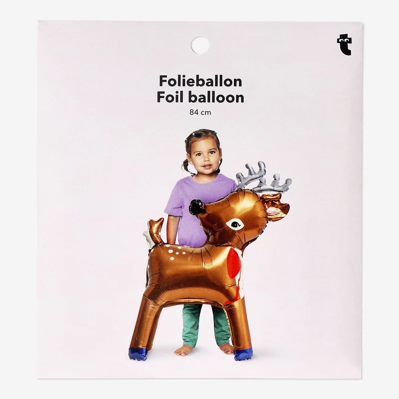 Reindeer foil balloon - 110 cm