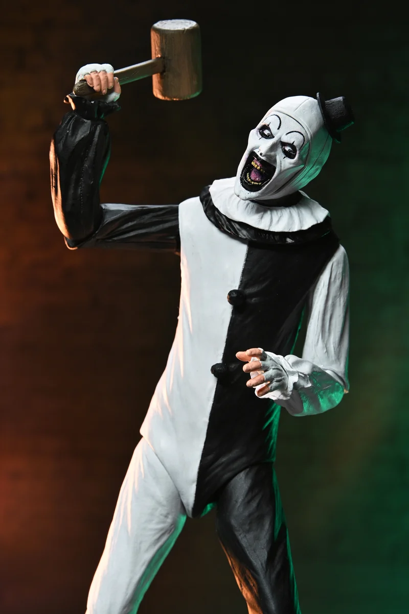 NECA Figura de Accion Ultimate: Terrifier 2 - Art the Clown y Little Pale Girl 2 Pack 7 Pulgadas