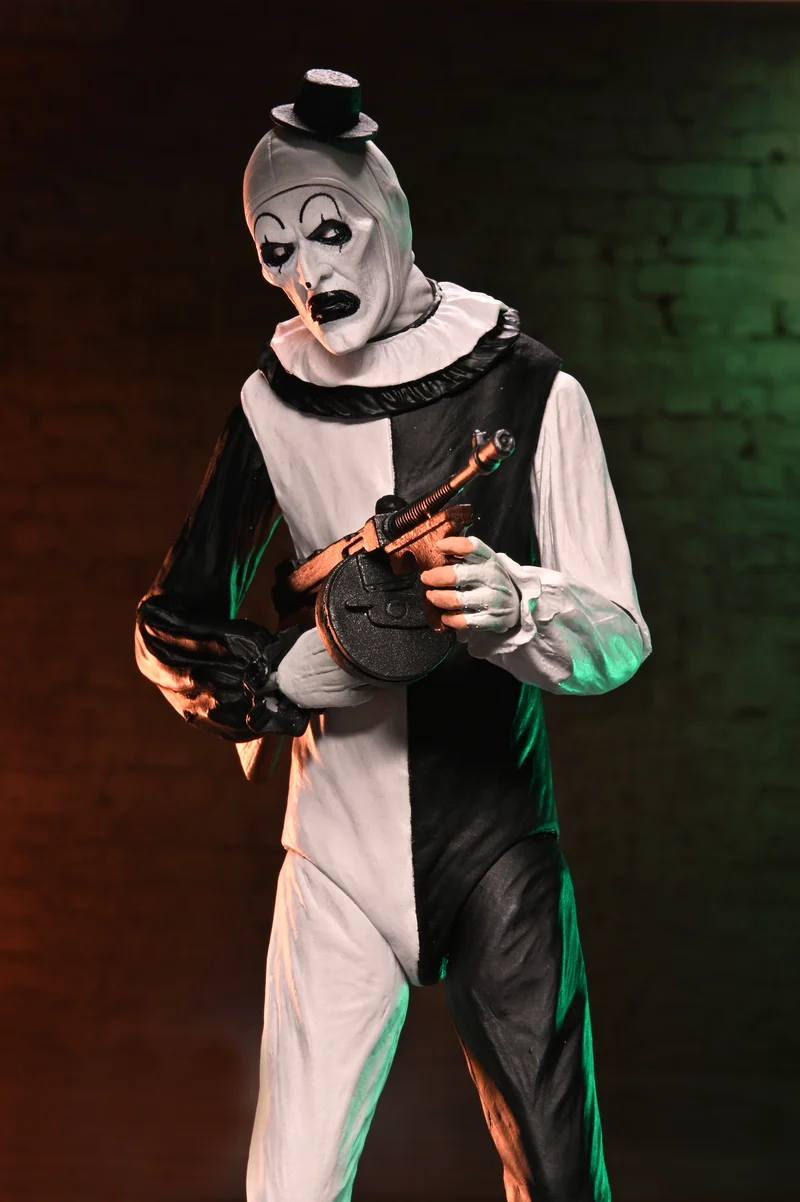 NECA Figura de Accion Ultimate: Terrifier 2 - Art the Clown y Little Pale Girl 2 Pack 7 Pulgadas
