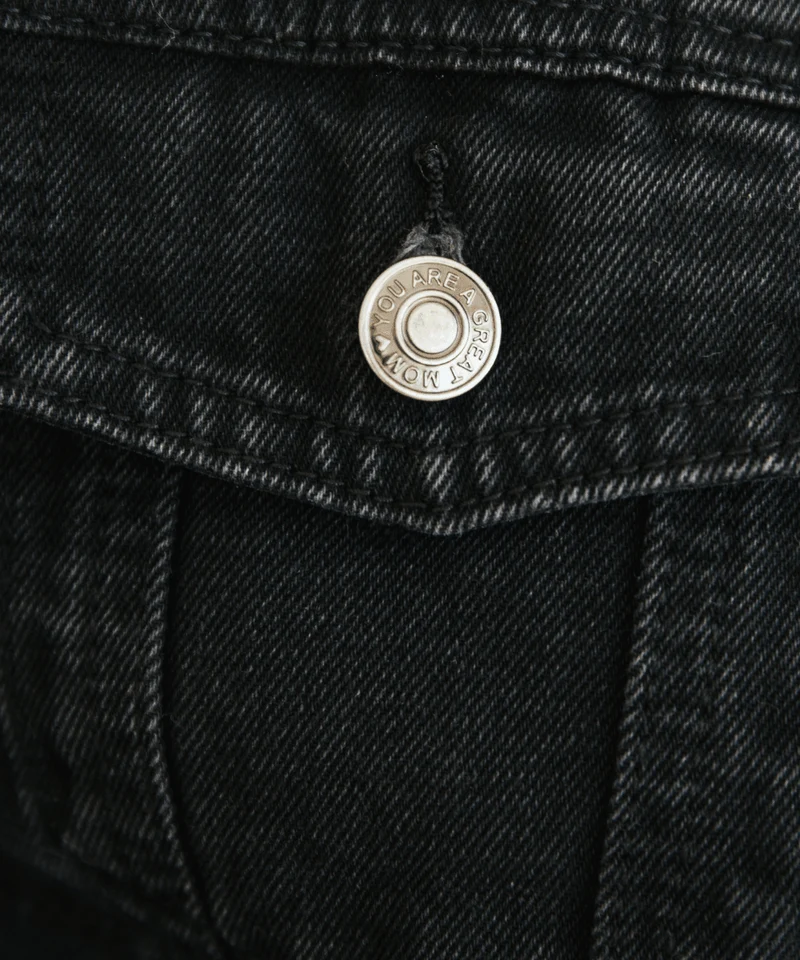 Black Denim Mama Jacket