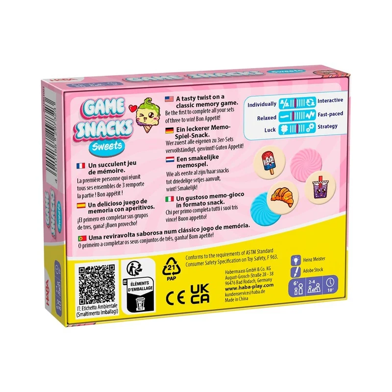 Game Snacks Sweet · HABA