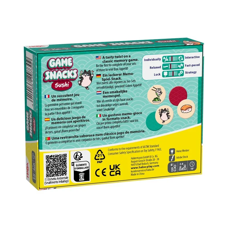 Game Snacks Sushi · HABA