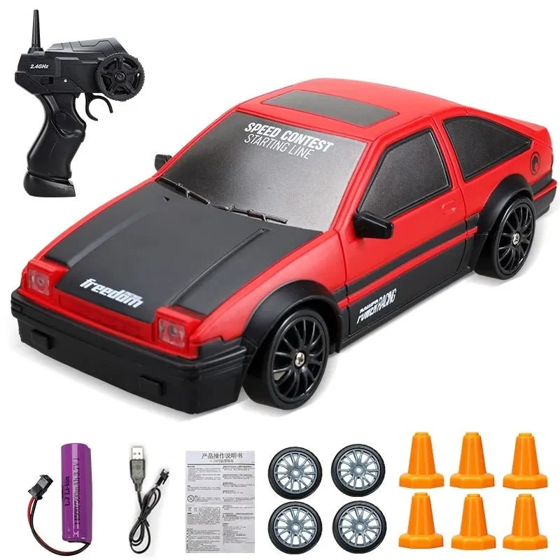 2.4G 4WD RC Drift Car - GTR/AE86 Model Racing Toy for Kids