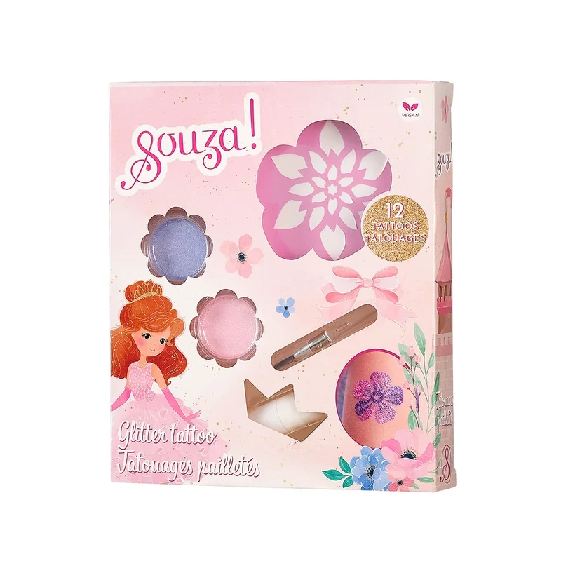 Set Tatuajes purpurina Princesa · Souza