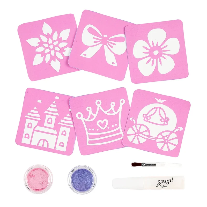 Set Tatuajes purpurina Princesa · Souza