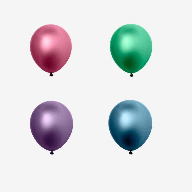 Metallic balloons - 8 pcs