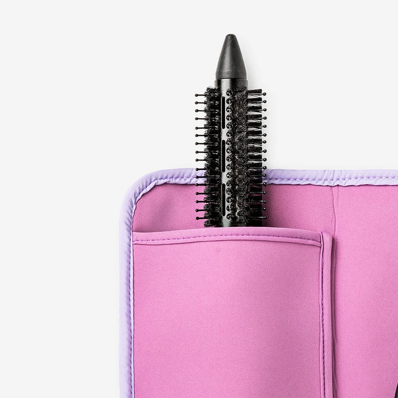 Pink organiser bag for hair tools