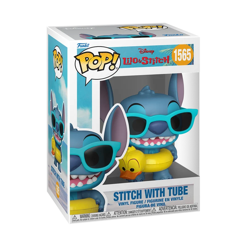 Funko Pop Disney: Lilo y Stitch - Stitch Con Salvavidas De Pato