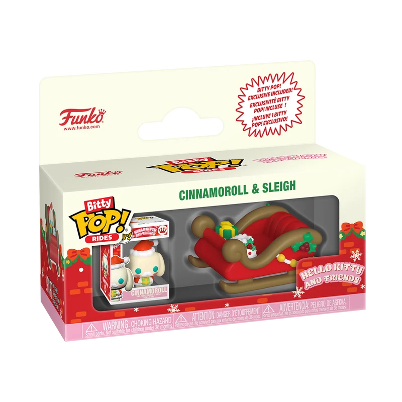 Funko Bitty Pop Ride: Hello Kitty Navidad - Cinnamoroll con trineo