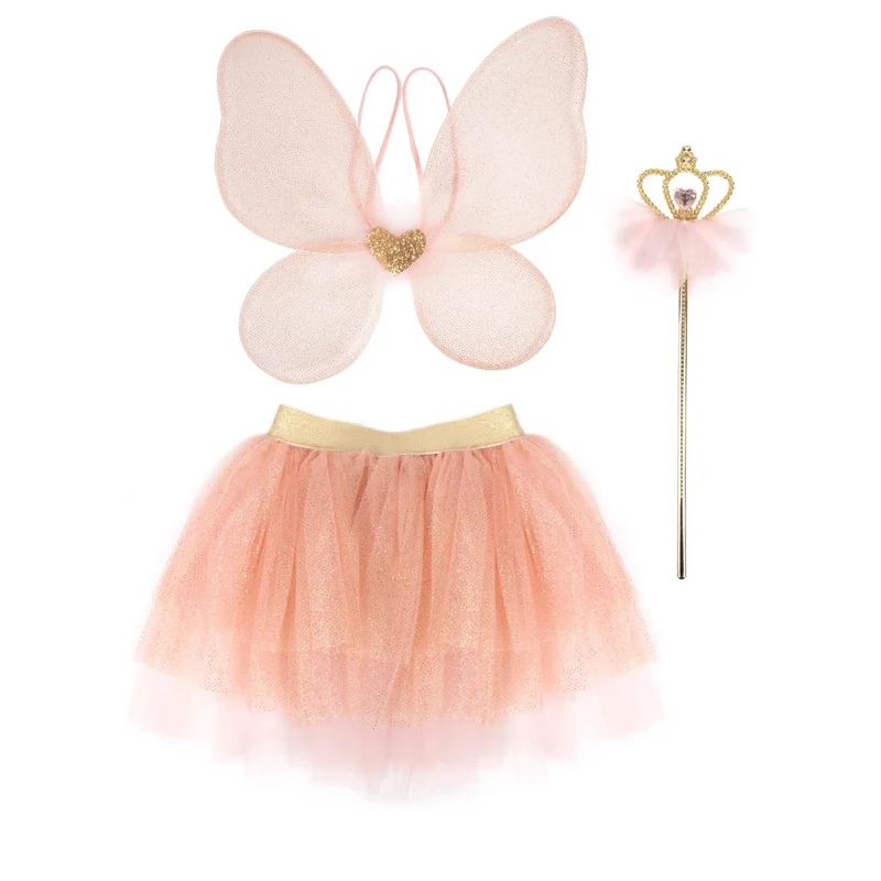 Falda Fairy Princess con alas y varita Pink · Great Pretenders 4-6 años