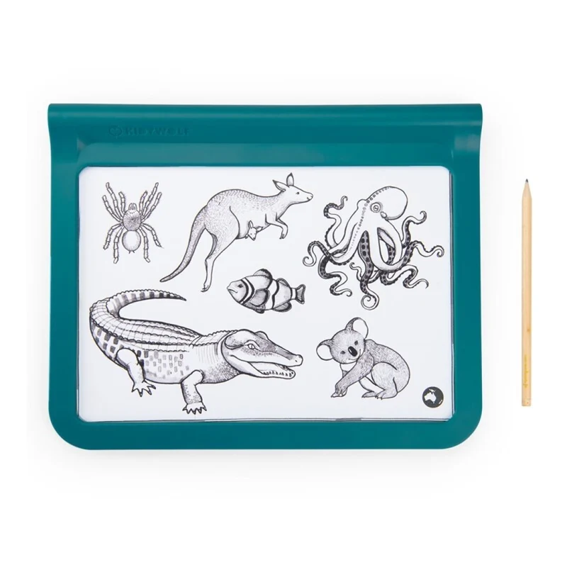 Pizarra Kidydraw Pro Moulin Roty Animales del mundo