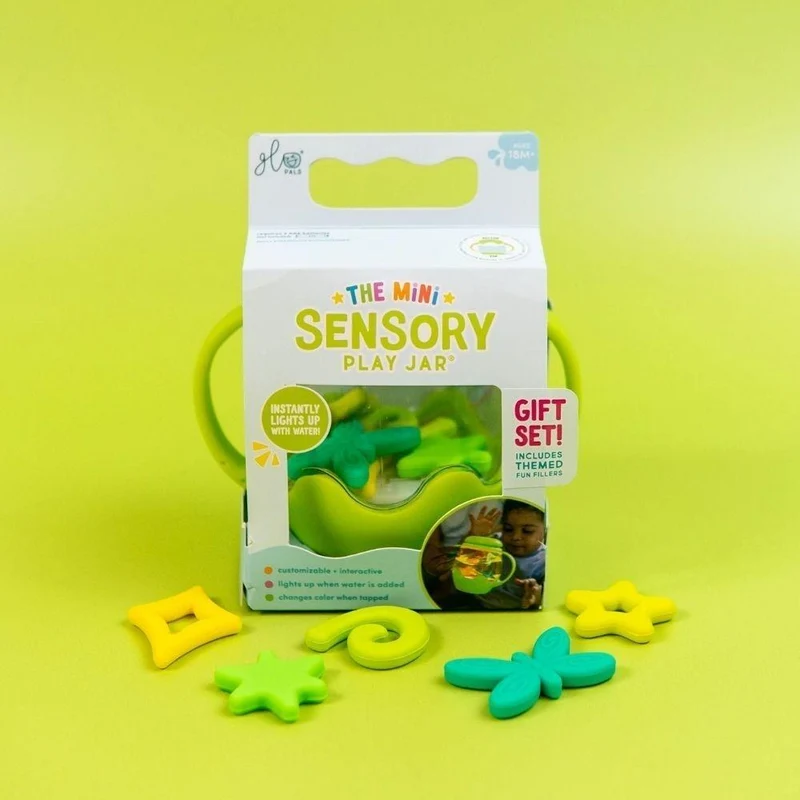 GloPals Mini Jarra sensorial con relleno de silicona