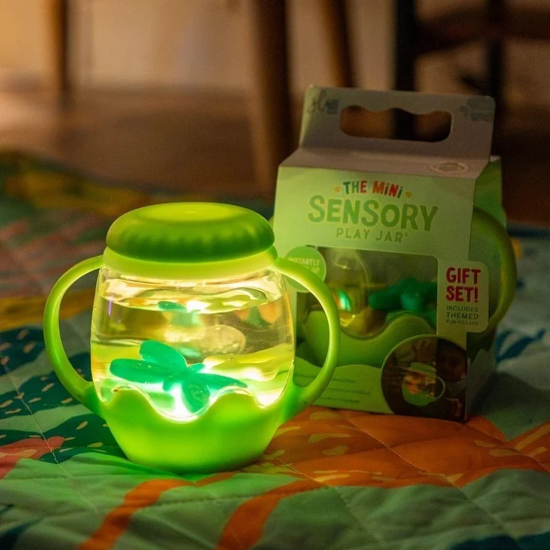 GloPals Mini Jarra sensorial con relleno de silicona