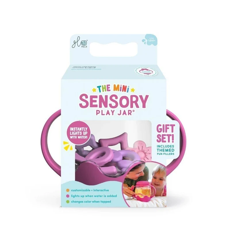 GloPals Mini Jarra sensorial con relleno de silicona