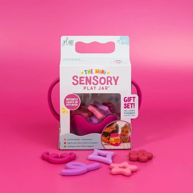 GloPals Mini Jarra sensorial con relleno de silicona