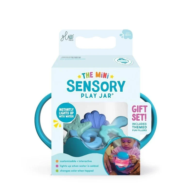 GloPals Mini Jarra sensorial con relleno de silicona