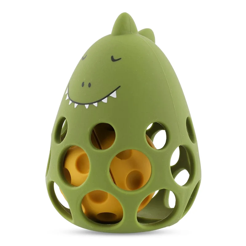 Sonajero sensorial de silicona - Mr. Dino · Trixie