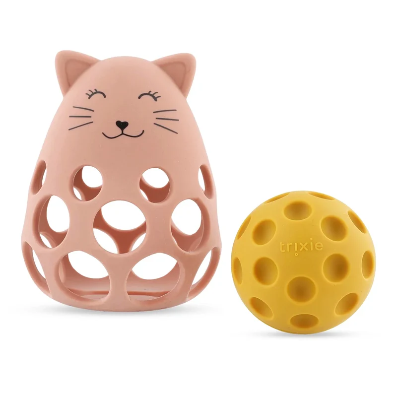 Sonajero sensorial de silicona - Mrs. Cat · Trixie