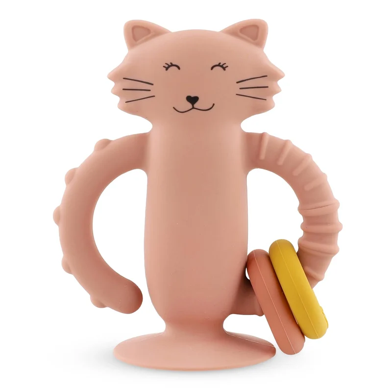 Juguete sensorial de silicona con ventosa - Mrs. Cat · Trixie