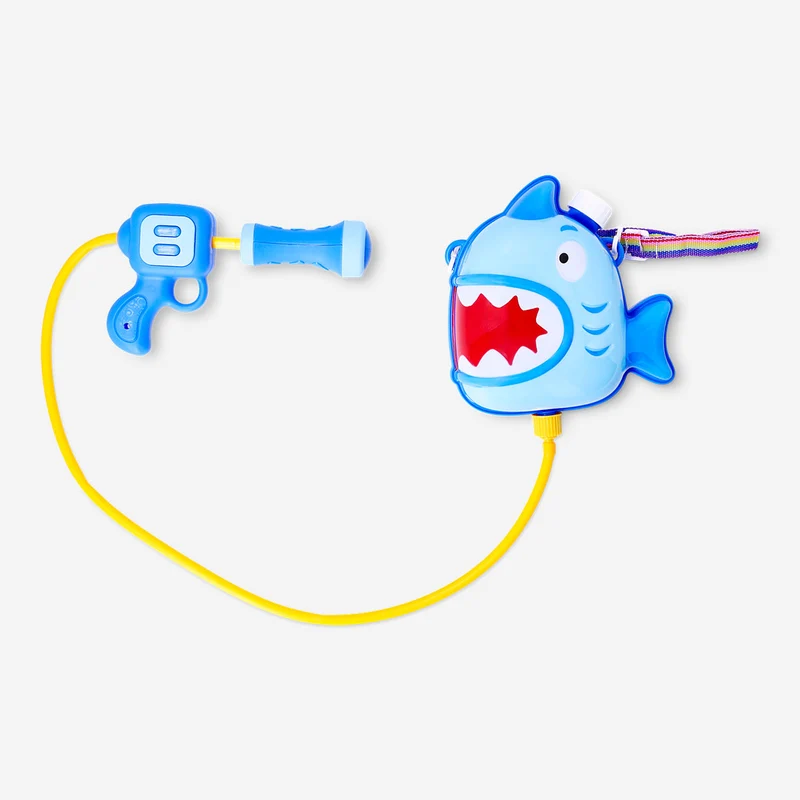 Toy water pump with shark backback