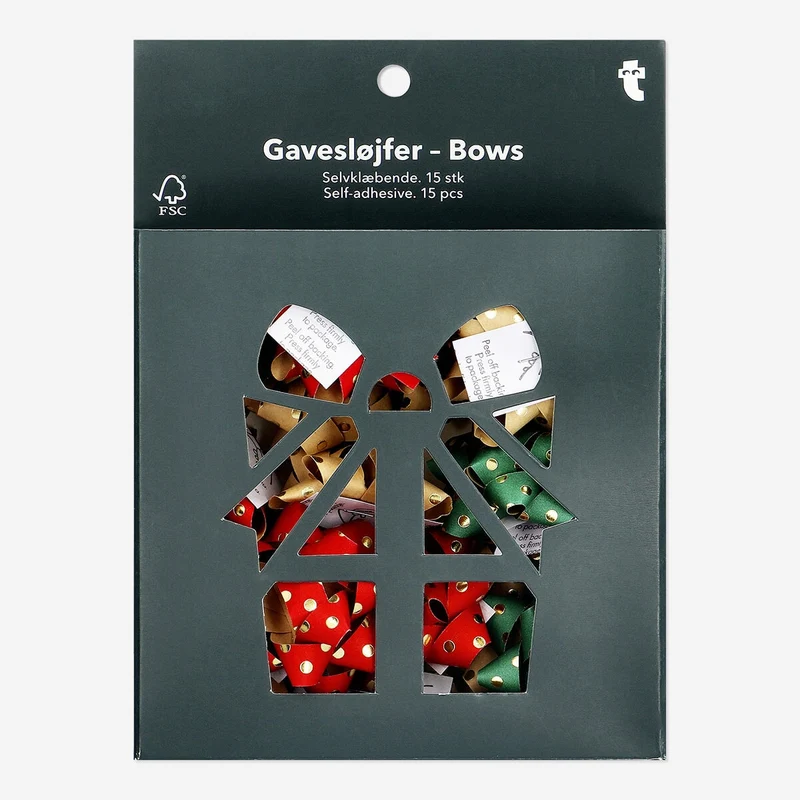 Christmas bows - 15 pcs