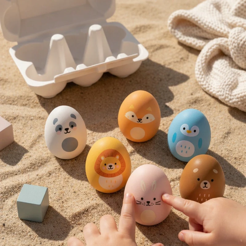 Huevos sonajeros de silicona - Little L