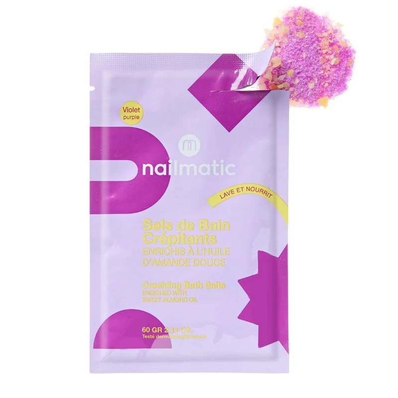 Sales de Baño Crackling Violeta · Nailmatic