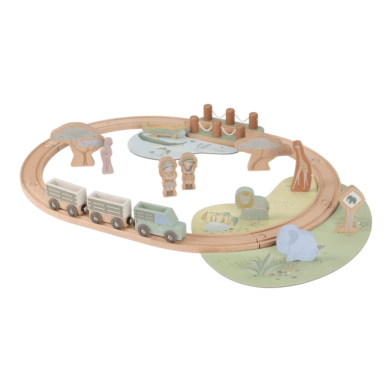 Sistema de tren Safari Friends · Little Dutch