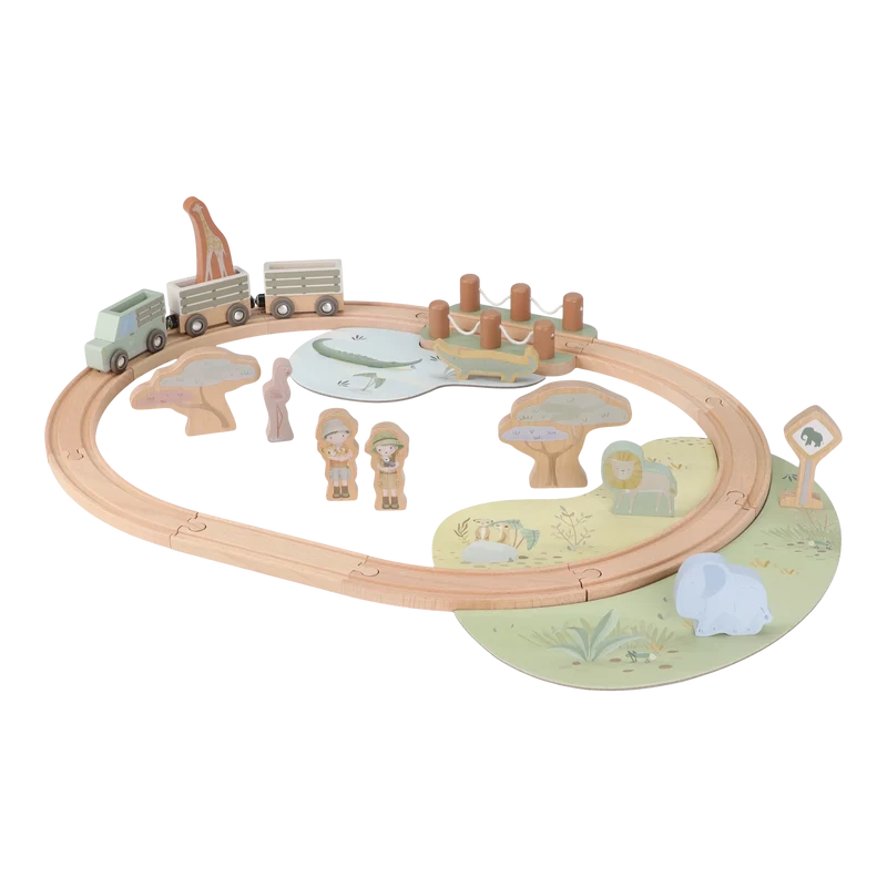 Sistema de tren Safari Friends · Little Dutch