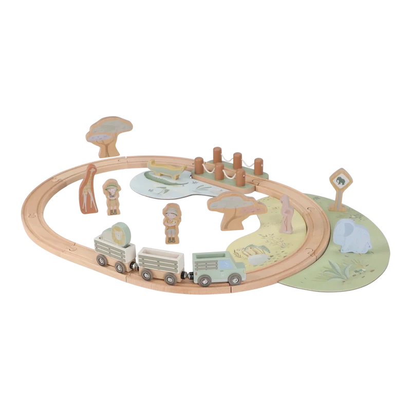 Sistema de tren Safari Friends · Little Dutch