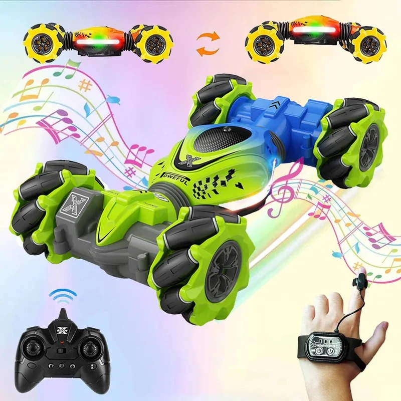 2.4G RC Watch Gesture Car - 4WD Twist Stunt Drift Vehicle Toy