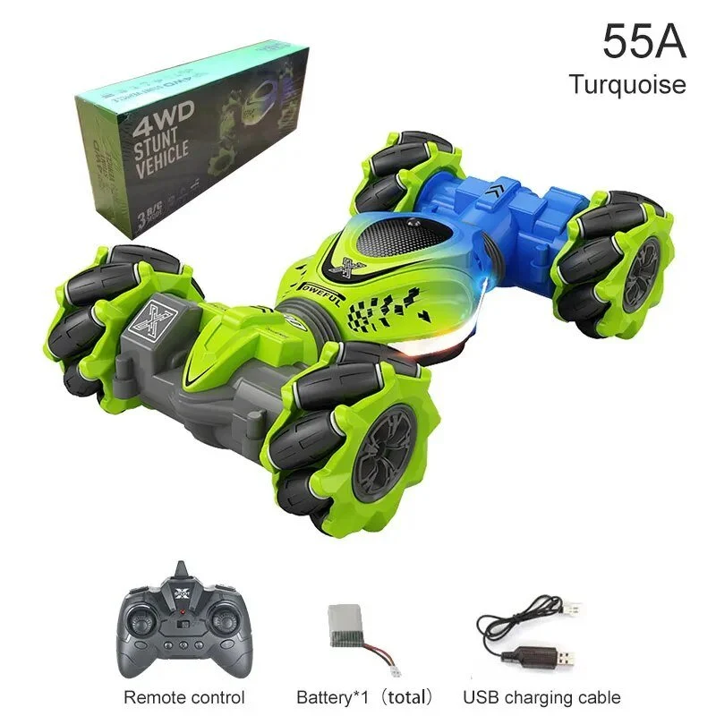 2.4G RC Watch Gesture Car - 4WD Twist Stunt Drift Vehicle Toy