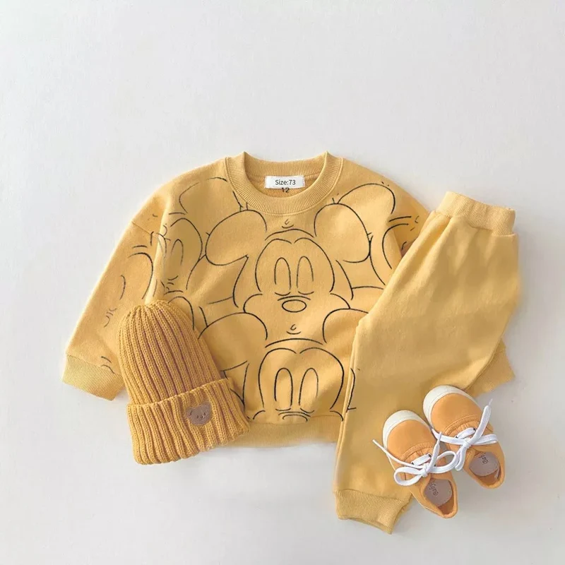 Cartoon Tracksuit Set: Summer T-shirt & Shorts for Babies