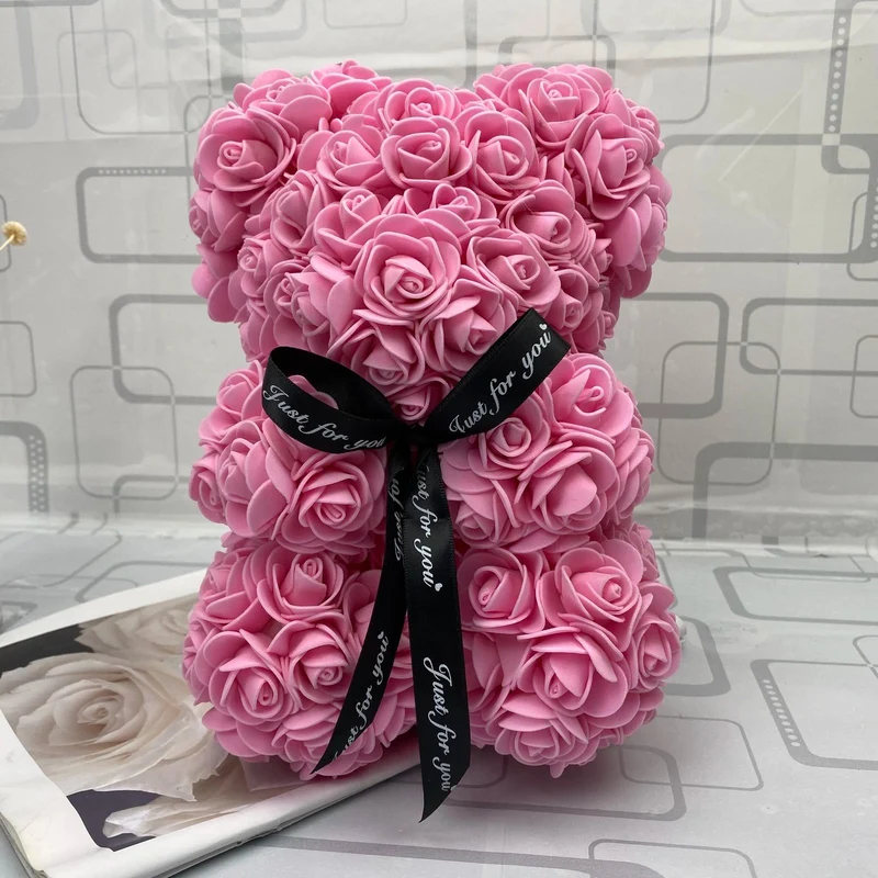 25cm Red Rose Teddy Bear - Ideal Valentine's Day & Christmas Gift
