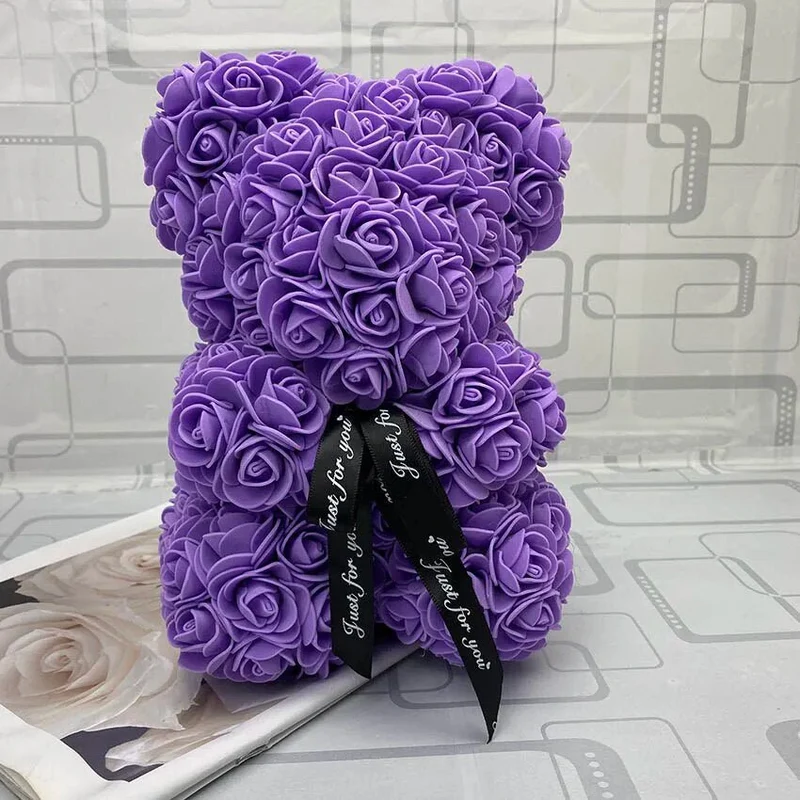 25cm Red Rose Teddy Bear - Ideal Valentine's Day & Christmas Gift