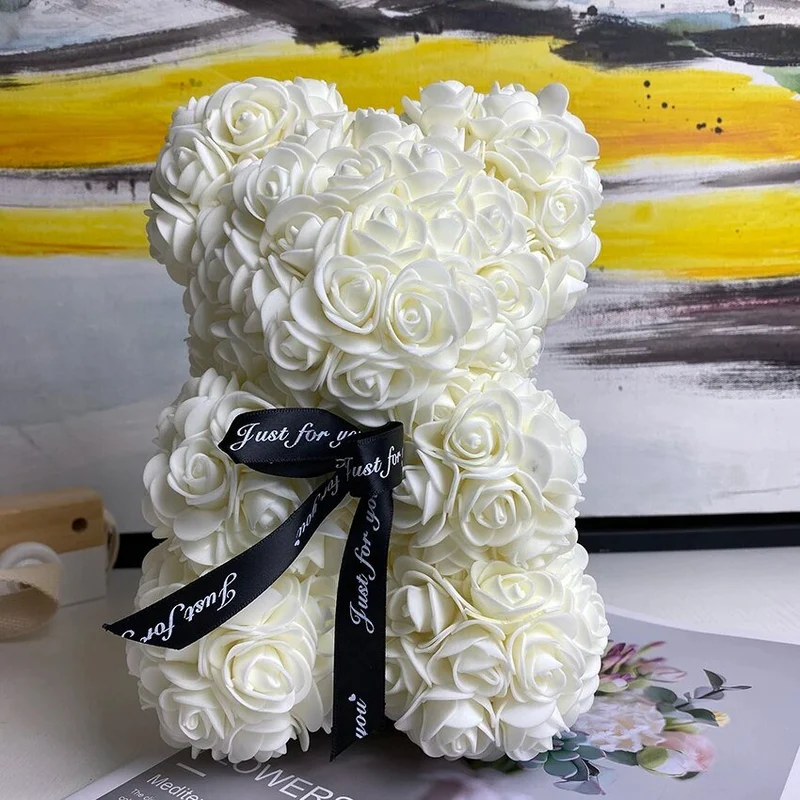 25cm Red Rose Teddy Bear - Ideal Valentine's Day & Christmas Gift