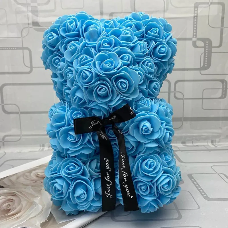 25cm Red Rose Teddy Bear - Ideal Valentine's Day & Christmas Gift