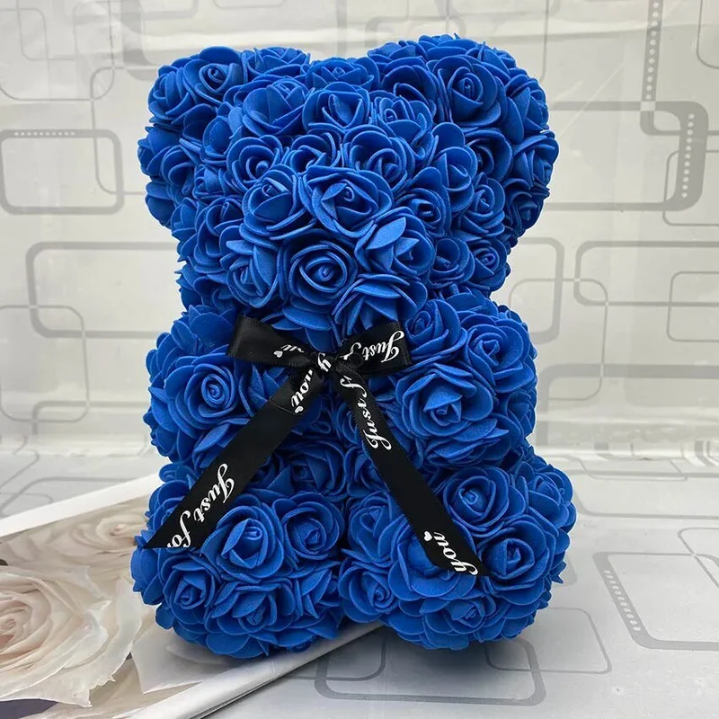 25cm Red Rose Teddy Bear - Ideal Valentine's Day & Christmas Gift