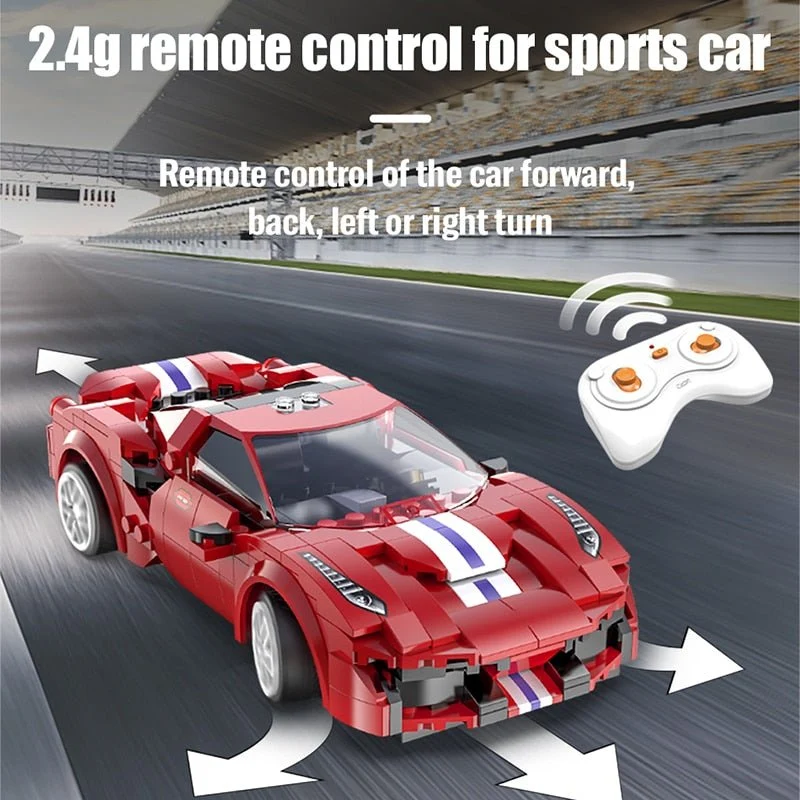 Cada City RC Racing Car - Build & Drive Building Block Set