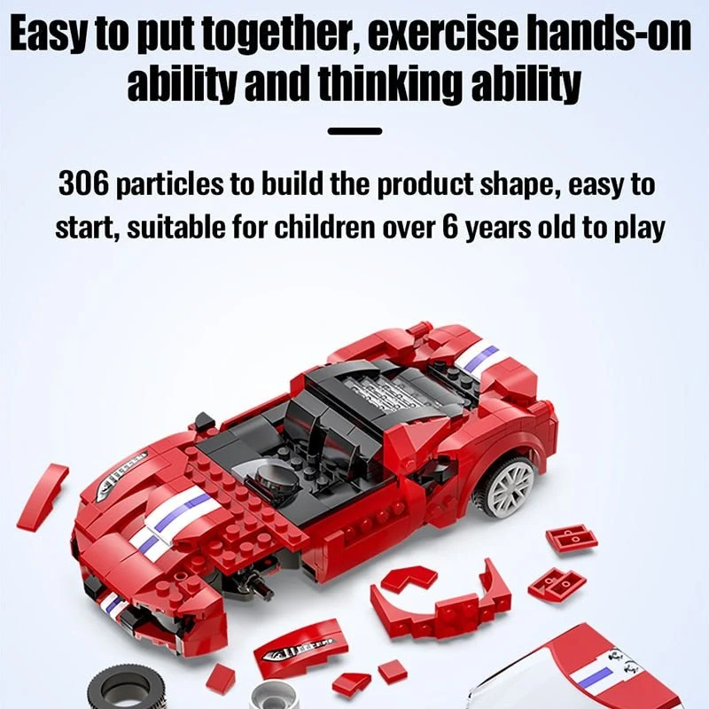 Cada City RC Racing Car - Build & Drive Building Block Set