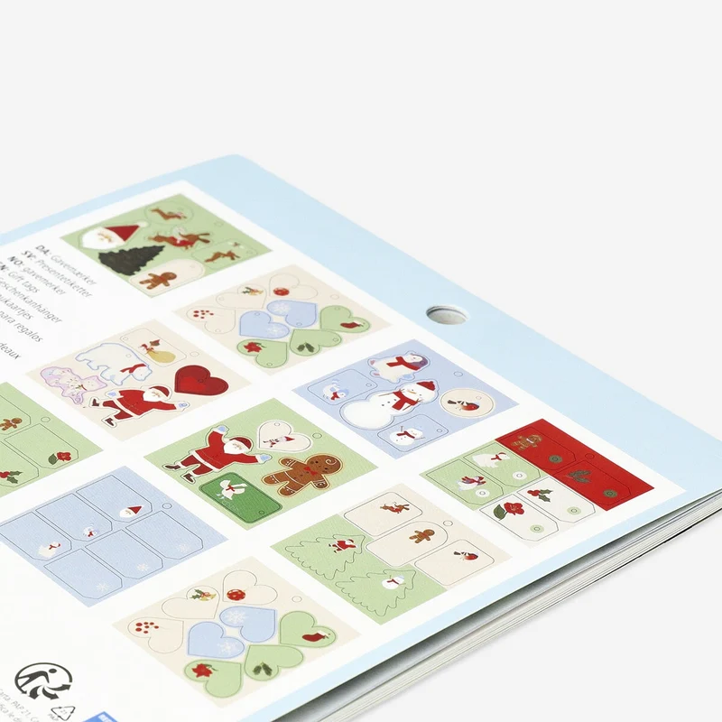 Gift tags sheets - 10 pcs
