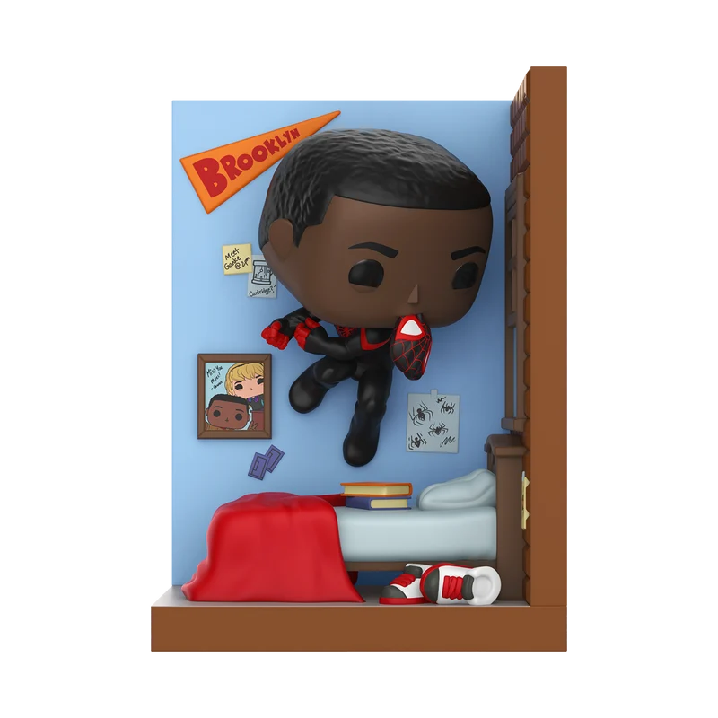 Funko Pop Nooks: Marvel Spiderman - Miles en su cuarto