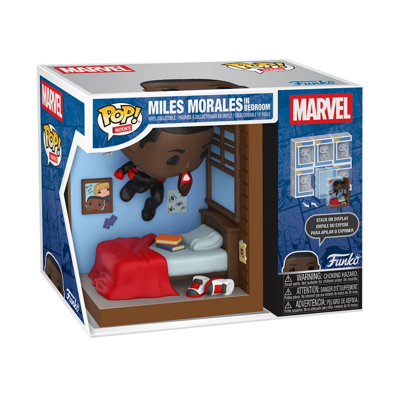 Funko Pop Nooks: Marvel Spiderman - Miles en su cuarto