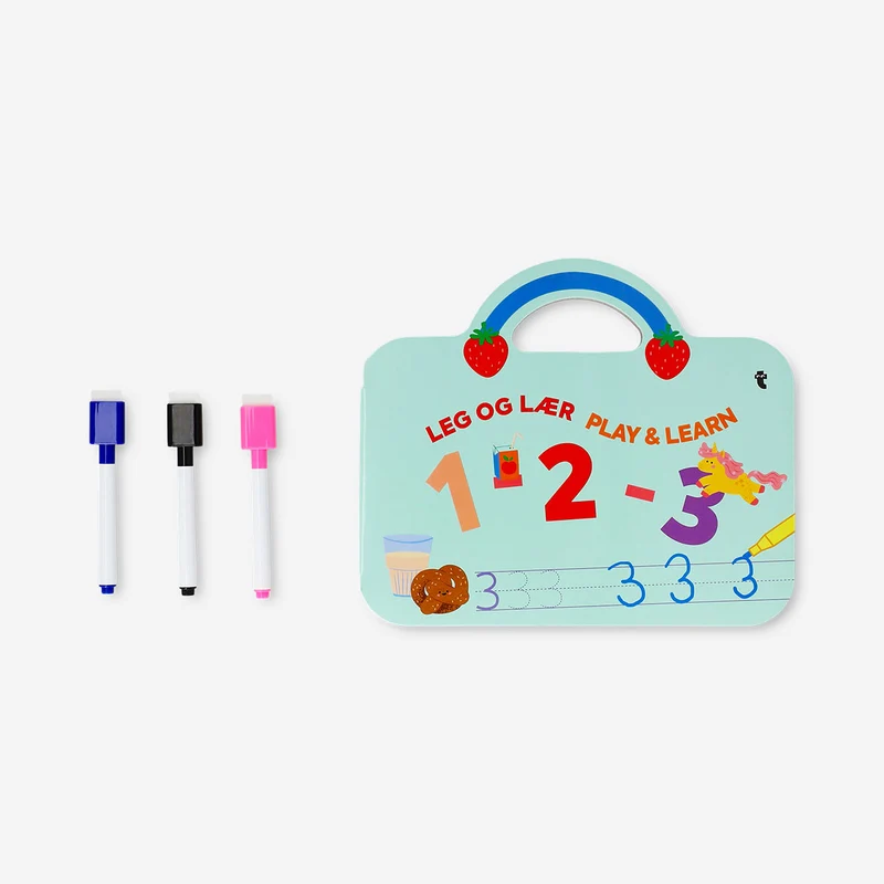 Reusable number learning book