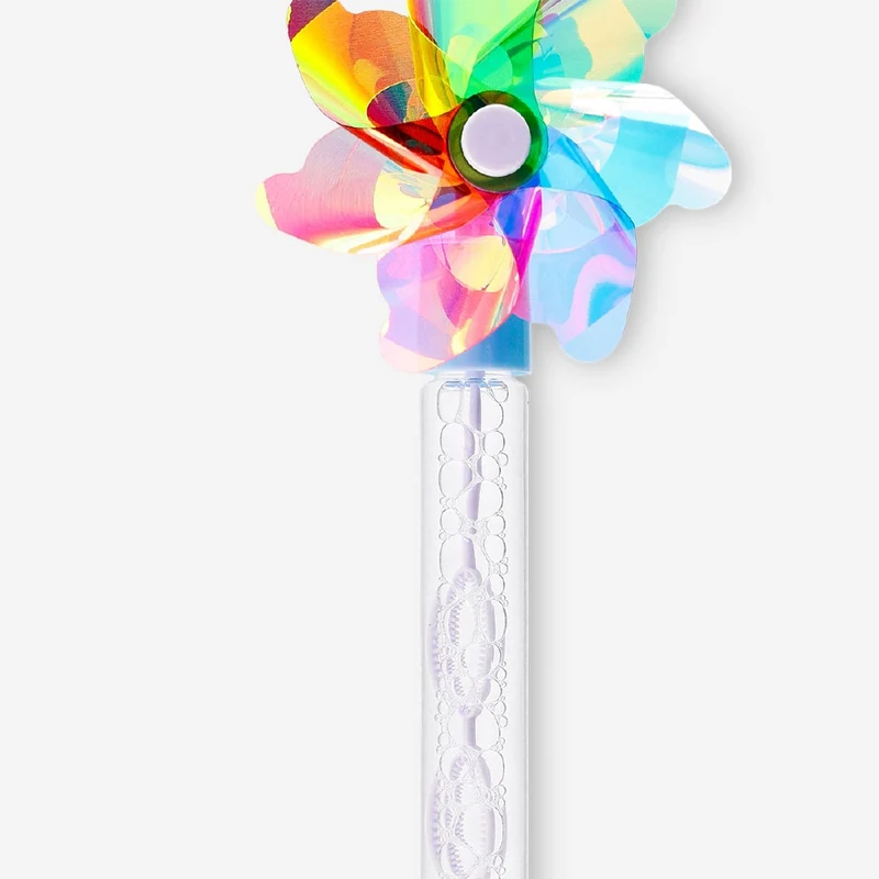 Soap bubble wand - Rainbow pinwheel